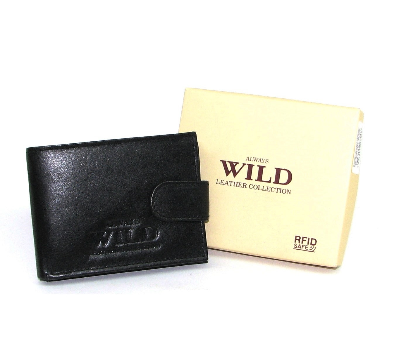 Чоловічий шкіряний гаманець Always Wild 00IT-SCR-0160 чорний